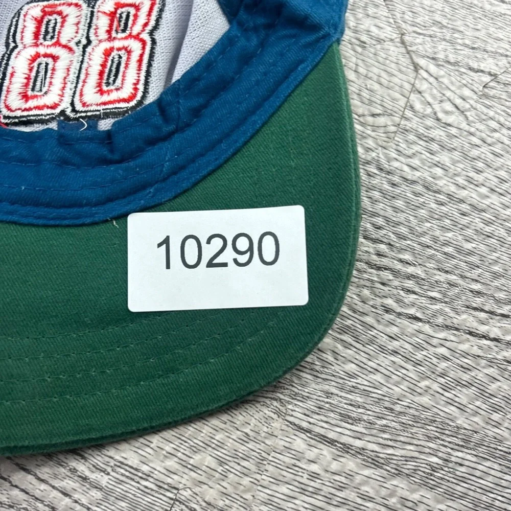 Vintage 90s Kellogg's Racing Dale Jr Hat Cap Strap Back Adjustable Blue‎ Nascar